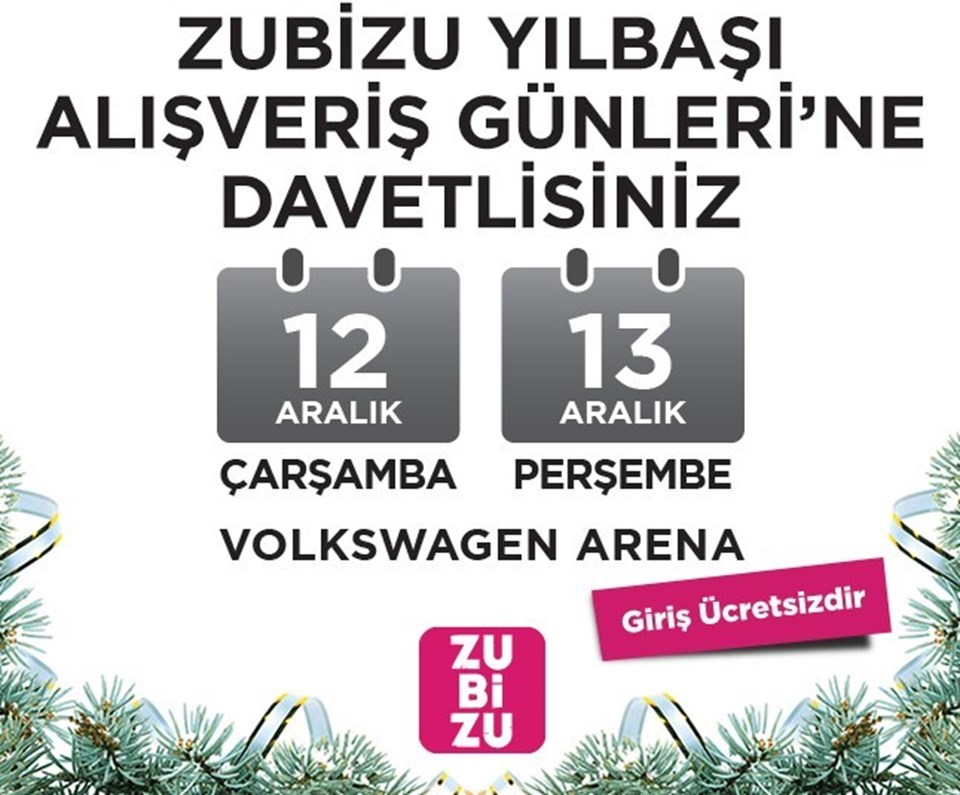 Zubizu Alışveriş Günleri bu yıl Çarşamba-Perşembe günleri yine Maslak Uniq'de.
