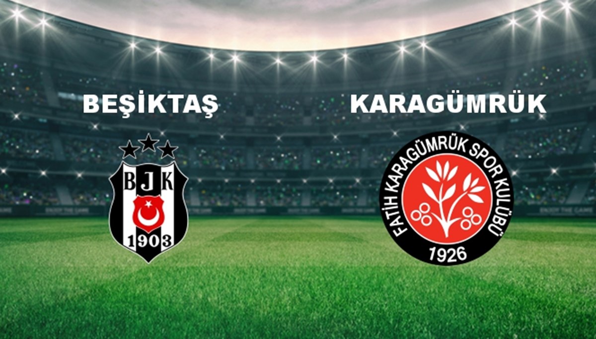 Beşiktaş-Karagümrük mücadelesinin ilk yarısı golsüz sona erdi (Canlı anlatım)