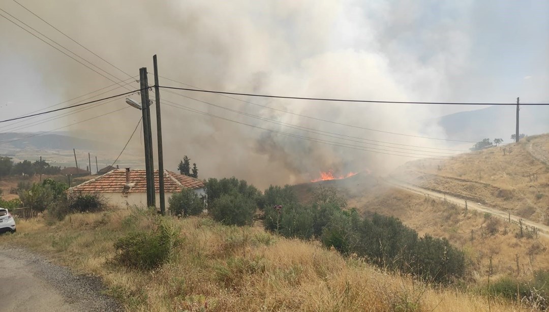 Manisa’da zirai alanda yangın