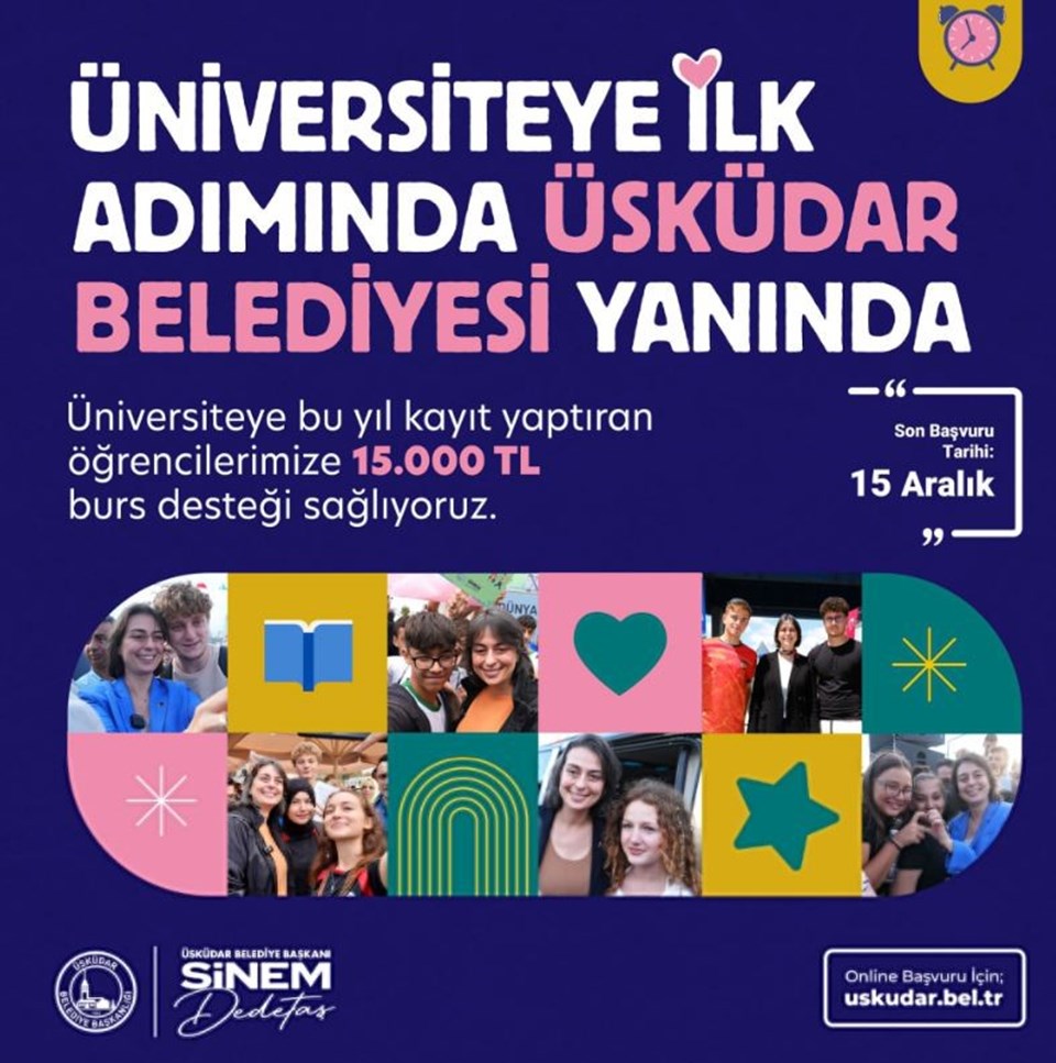 15 bin liralık "İlk bursum" başvuruları başladı: Üsküdar Belediyesi "ilk bursum" başvurusu nasıl yapılır? - 1