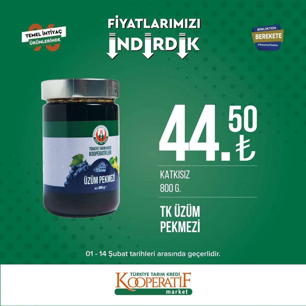 Tarım Kredi Kooperatif Market güncel indirimli ürünler listesini paylaştı Tarım Kredi Kooperatif Market yeni indirimli ürünler listesi belli oldu (1-14 Şubat güncel indirimli ürünler kataloğu) - 37