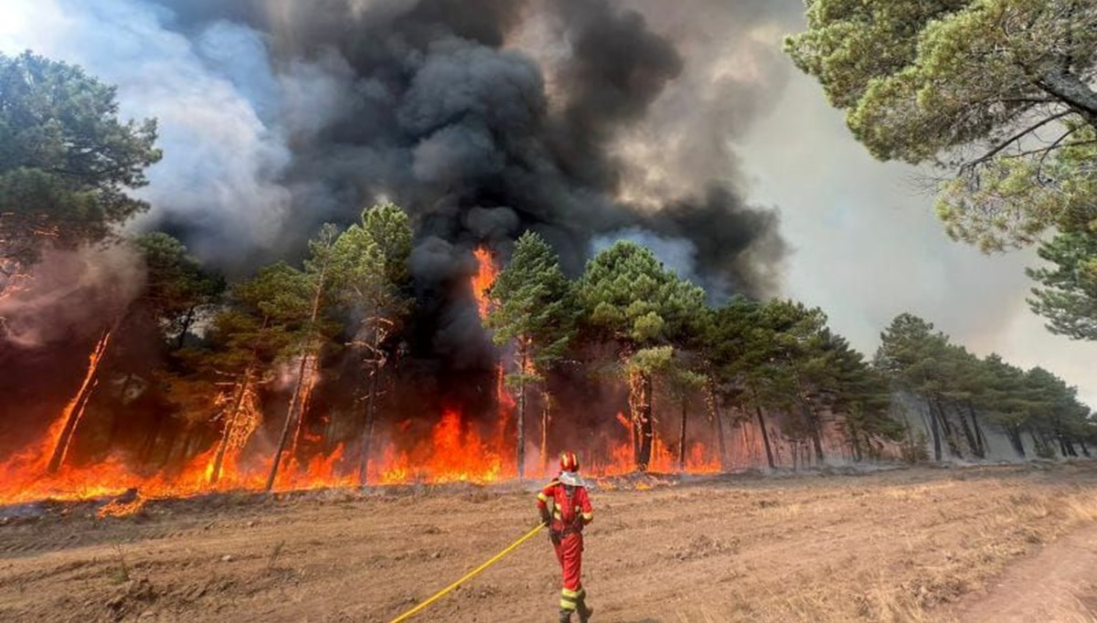 Fransa, İspanya ve Portekiz’de orman yangınları sürüyor