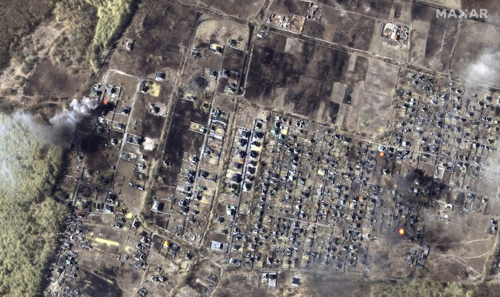 Rusya'nın Ukrayna'ya saldırılarına dair yeni uydu görüntüleri: Ateş çemberi Kiev'i abluka altına aldı - 6