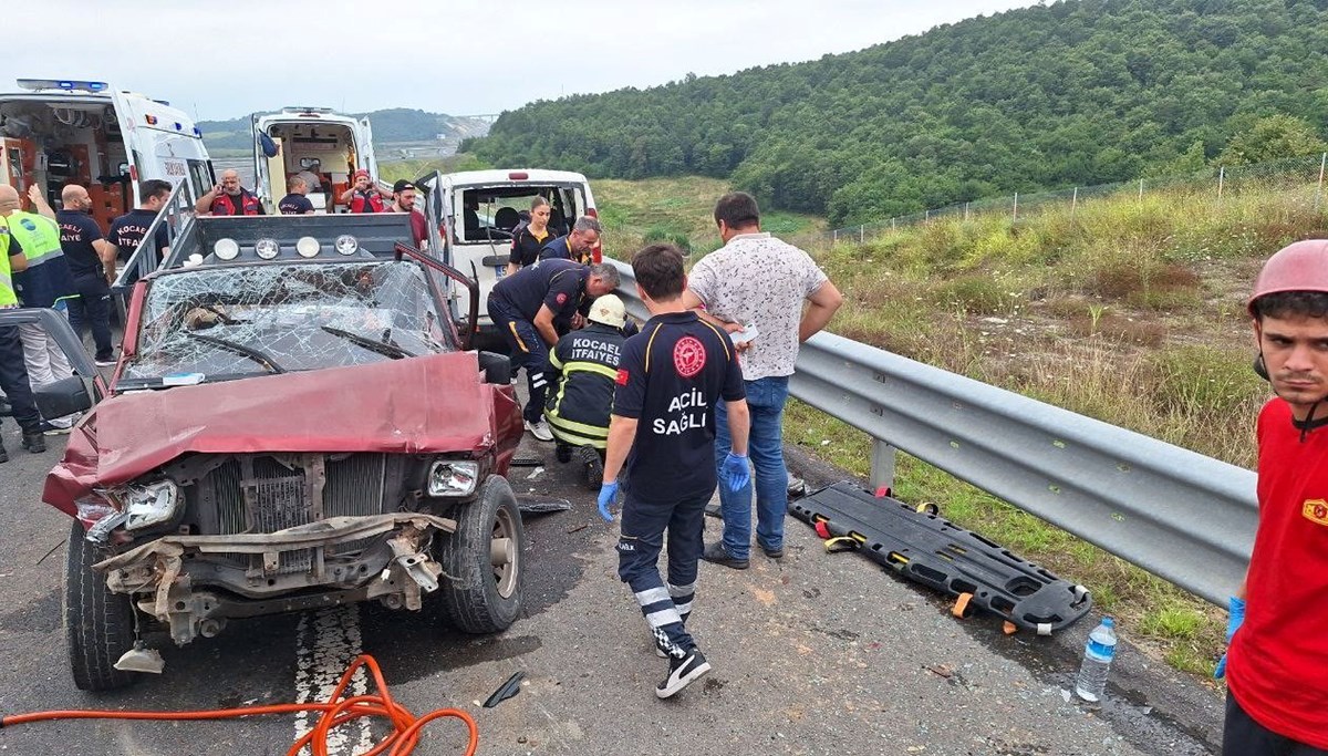 Kuzey Marmara Otoyolu'nda kaza: 2'si ağır 6 yaralı