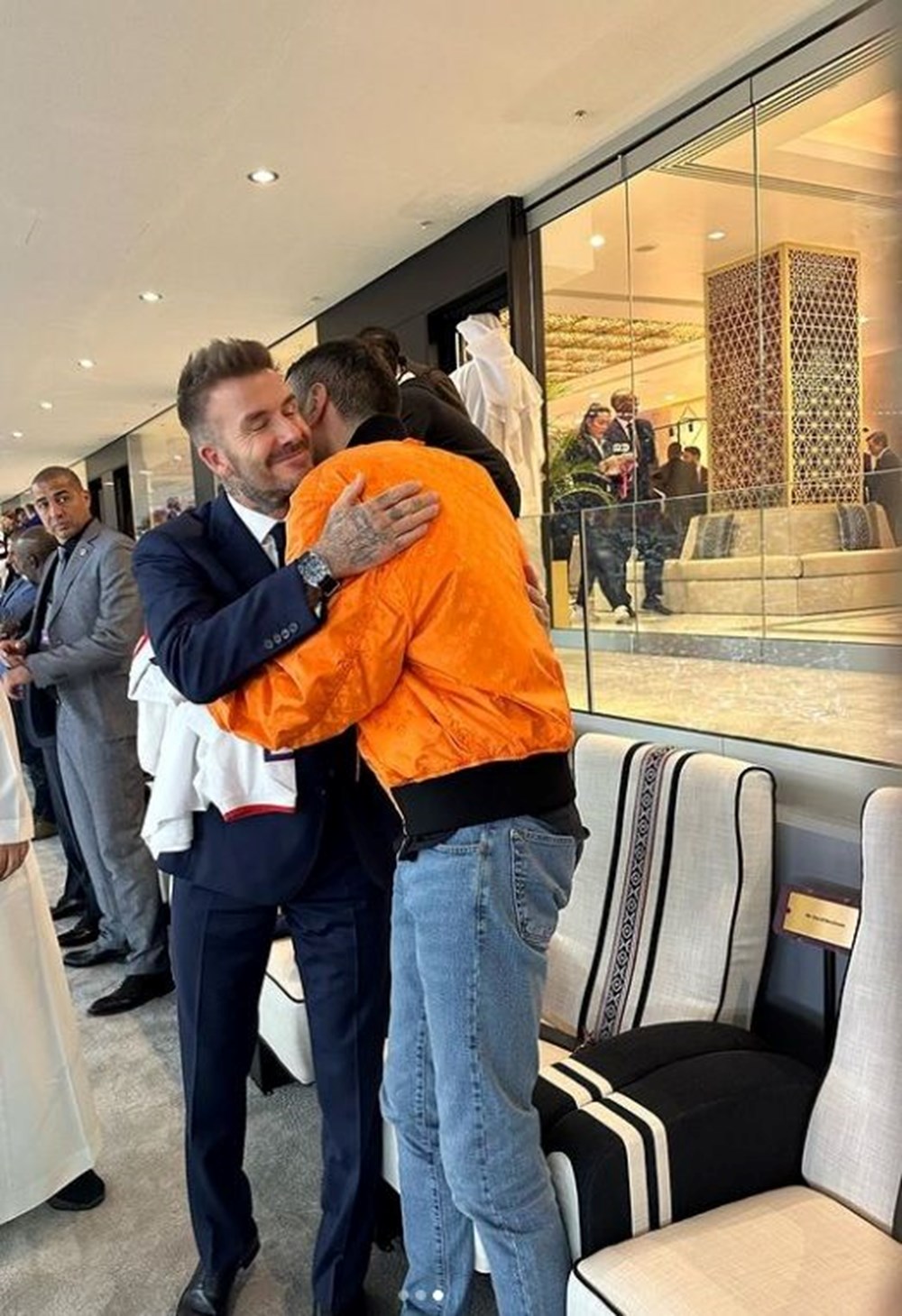 Sodyal medya fenomeni CZN Burak Katar'da David Beckham ile buluştu - 4