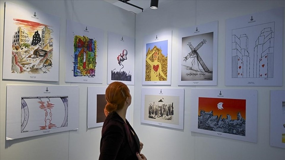 Enkazdan kurtardıkları eserleriyle Ankara'da sanat fuarına katıldılar - 1