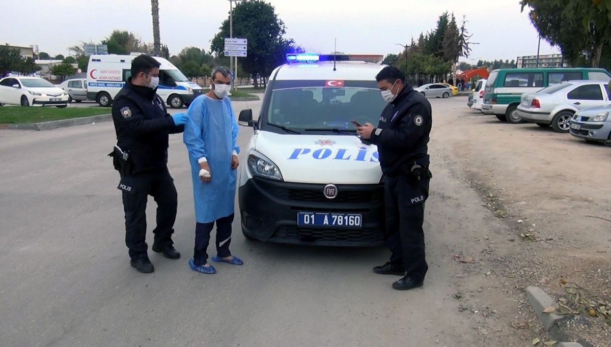 Tedavi gördüğü hastaneden hasta önlüğüyle kaçtı