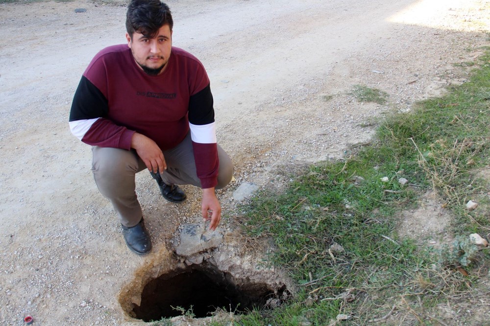 Fay hattı boyunca oluştu, derinliği 6 metreyi buluyor - 6