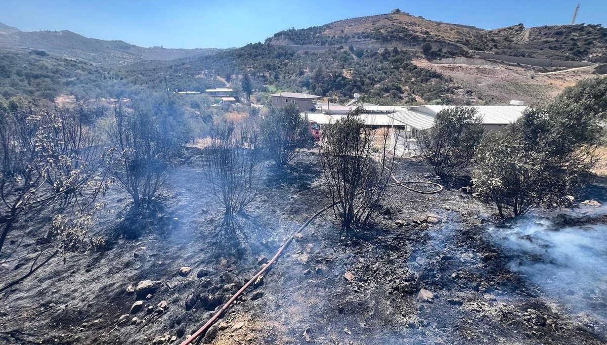 Antakya’da bahçe yangını