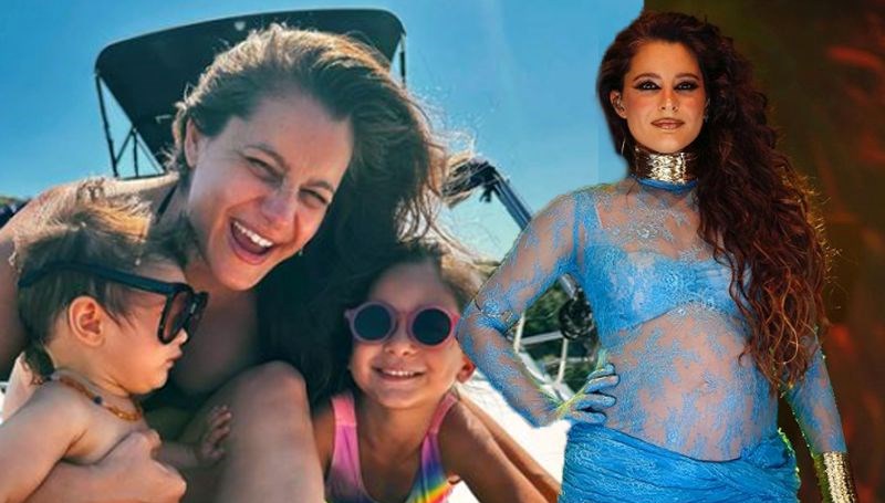 Üçüncü kez anne olmaya hazırlanan Atiye'den karnı burnunda yeni poz