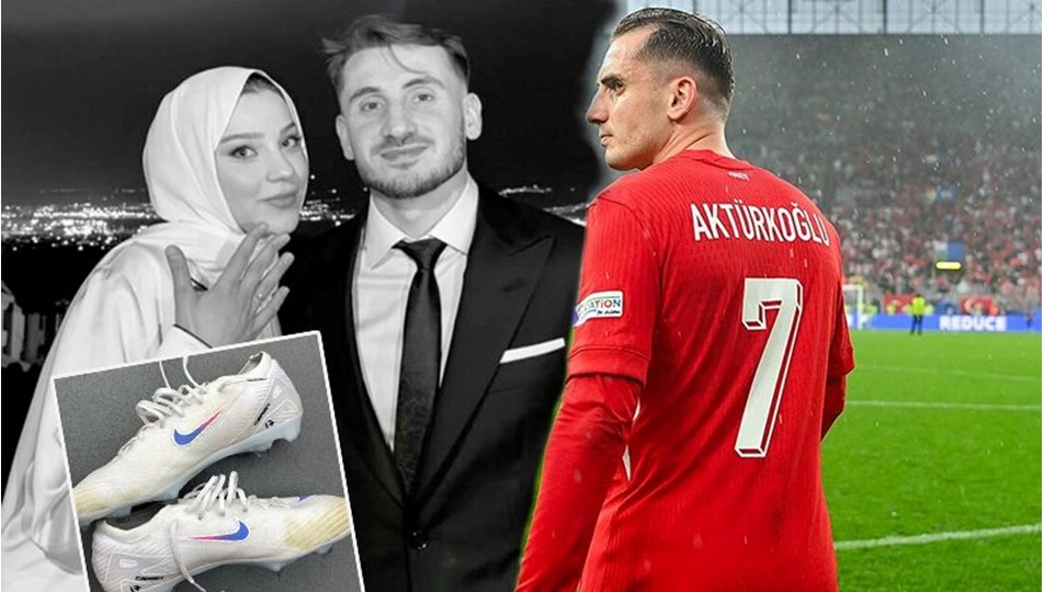 Kerem Aktürkoğlu'ndan nişanlısına jest: Kramponuna adını yazdırdı
