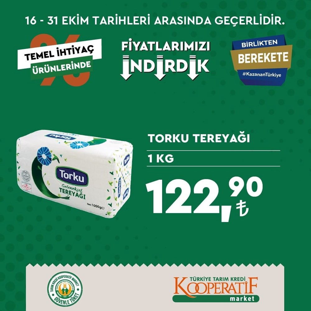 Tarım Kredi Kooperatif Market temel ihtiyaç ürünlerinde büyük indirimler (17-31 Ekim güncel indirimli ürünler kataloğu) - 31
