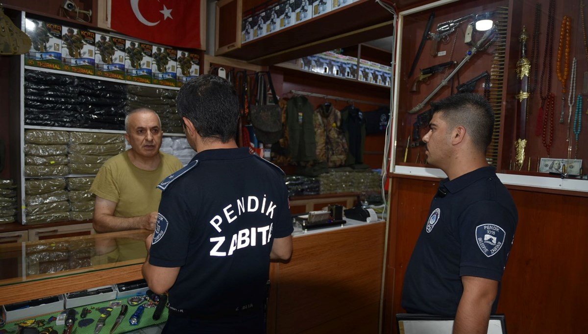 Pendik’te orman yangınlarına karşı patlayıcı ve yanıcı madde satışına yönelik sıkı denetim