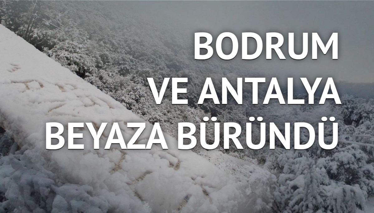 Antalya'ya 29 yıl sonra kar yağdı