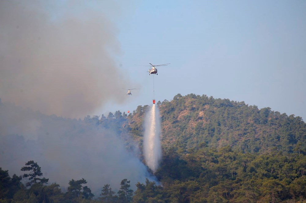 Marmaris'te orman yangını: Büyük ölçüde kontrol altına alındı - 8