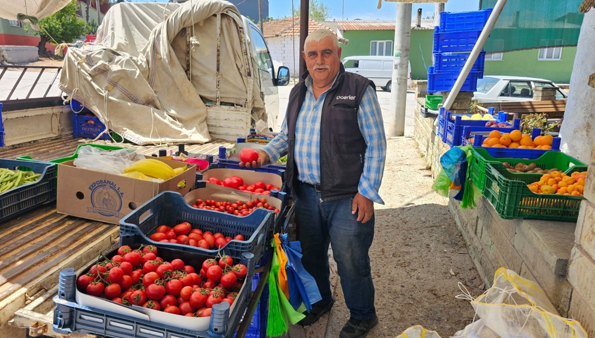 20 yıldır tarlada üretip pazarda satıyor
