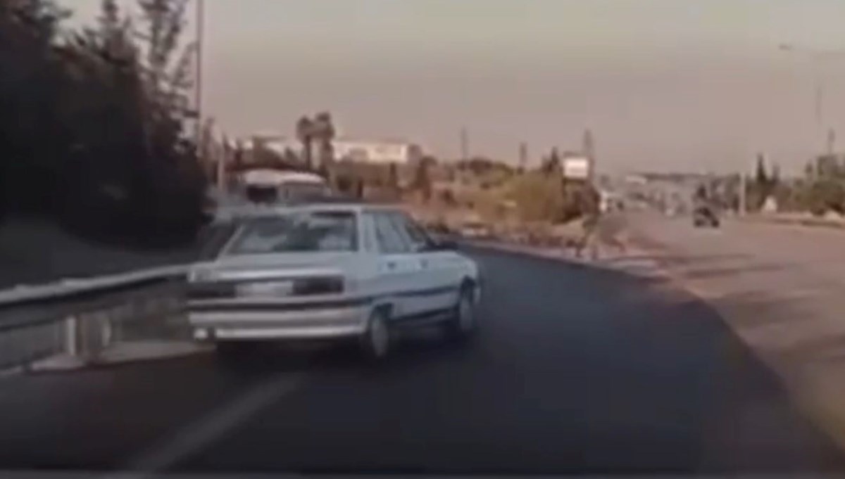 Otoyolda ters yönde gitti