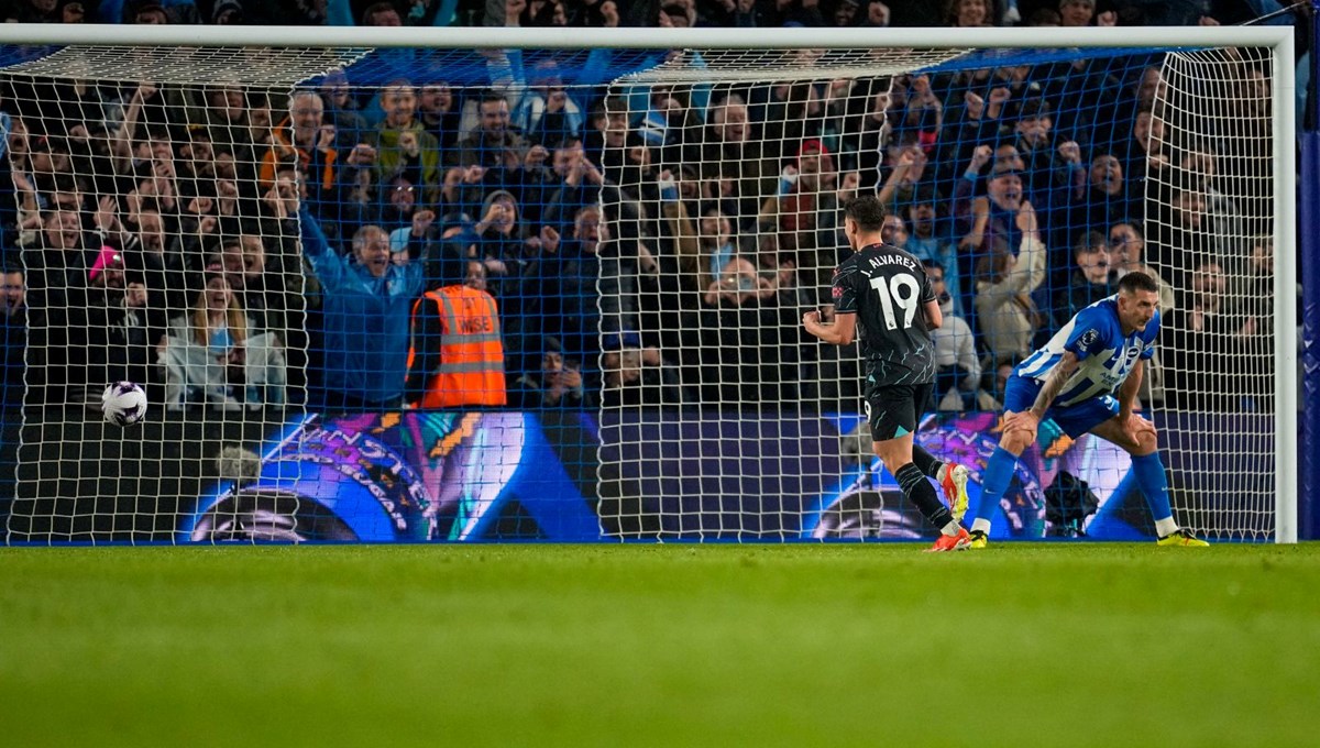Manchester City, Brighton'ı 4 golle geçti Manchester City, Brighton'ı 4 golle geçti
