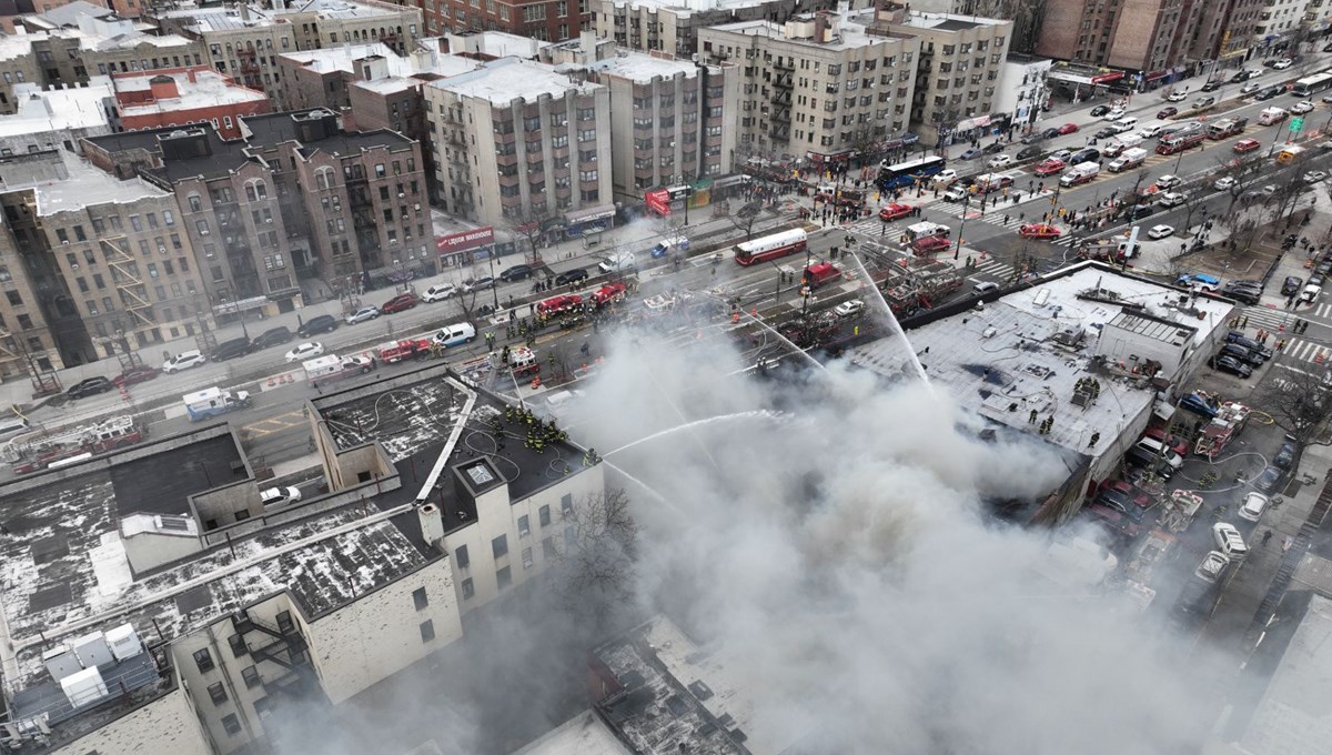 New York'ta süpermarkette yangın: 7 yaralı