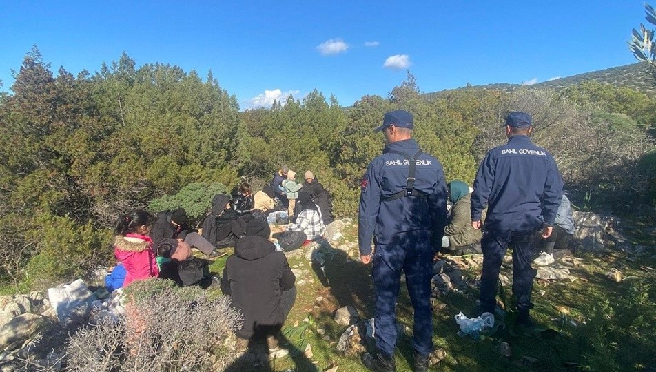 Bodrum'da 18 düzensiz göçmen yakalandı