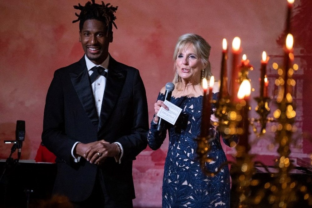 Beyaz Saray'da Emmanuel Macron ve ünlülerle akşam yemeği - 7