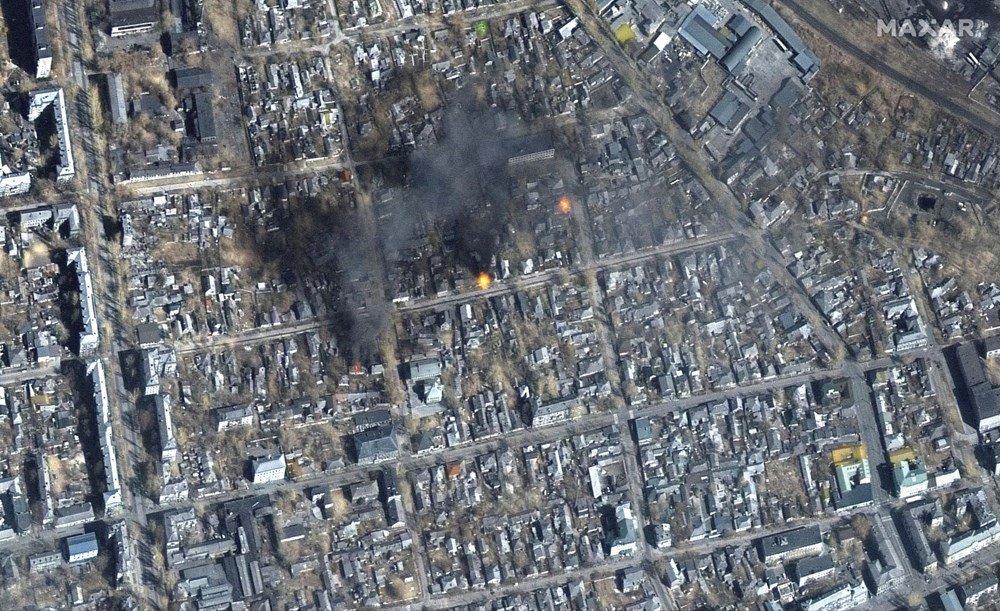 Rusya'nın Ukrayna'ya saldırılarına dair yeni uydu görüntüleri: Ateş çemberi Kiev'i abluka altına aldı - 7