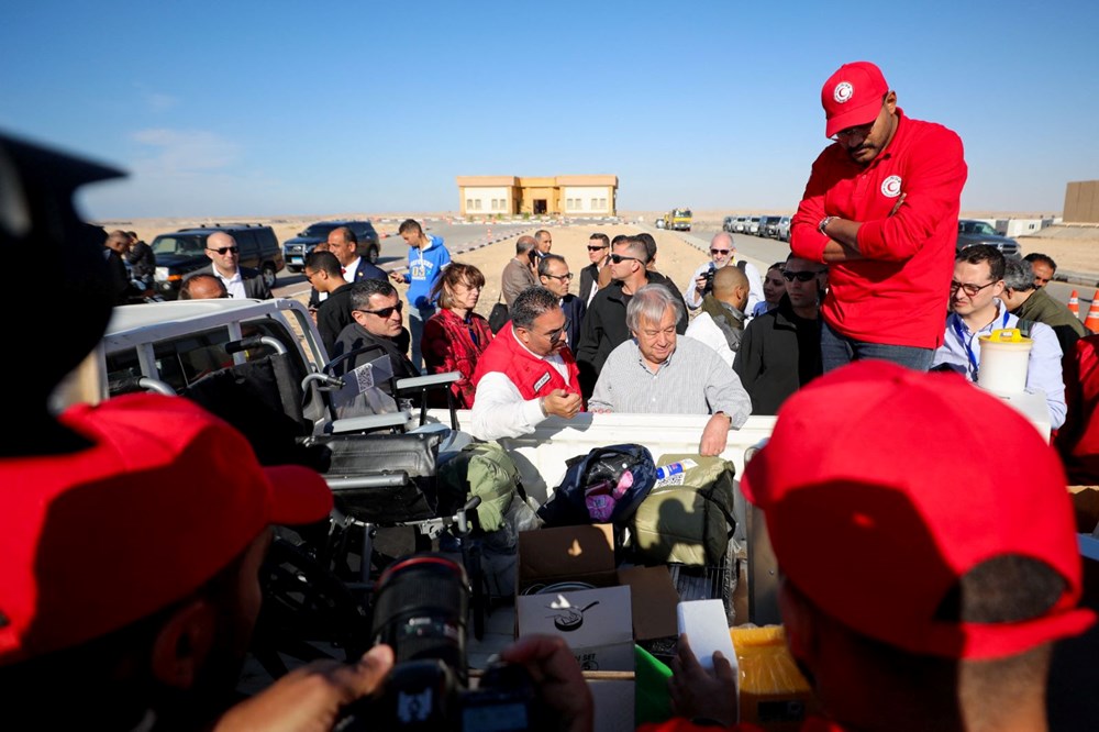 Guterres'ten Refah Sınır Kapısı'nda acil ateşkes çağrısı | Filistinlilere seslendi: "Yalnız değilsiniz" - 6
