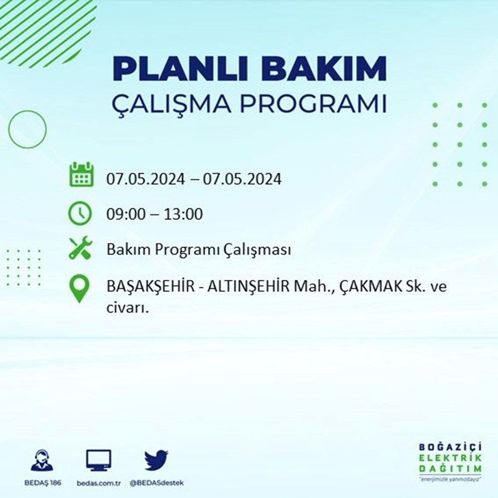 تركيا اليوم انقطاع التيار الكهربائي في 23 منطقة في إسطنبول.. تعرف على الجدول انقطاع التيار الكهربائي عن 23 منطقة بإسطنبول: متى تعود الكهرباء؟ (برنامج قطع BEDAŞ بتاريخ 7 مايو) - 13