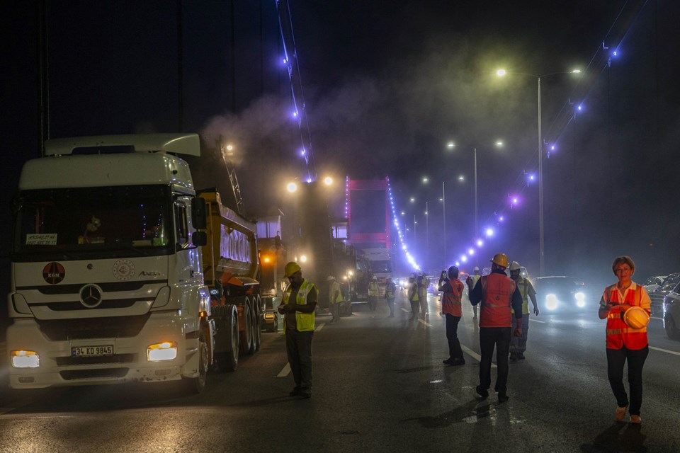 Fatih Sultan Mehmet Köprüsü'nde bakım çalışması sona erdi - 3