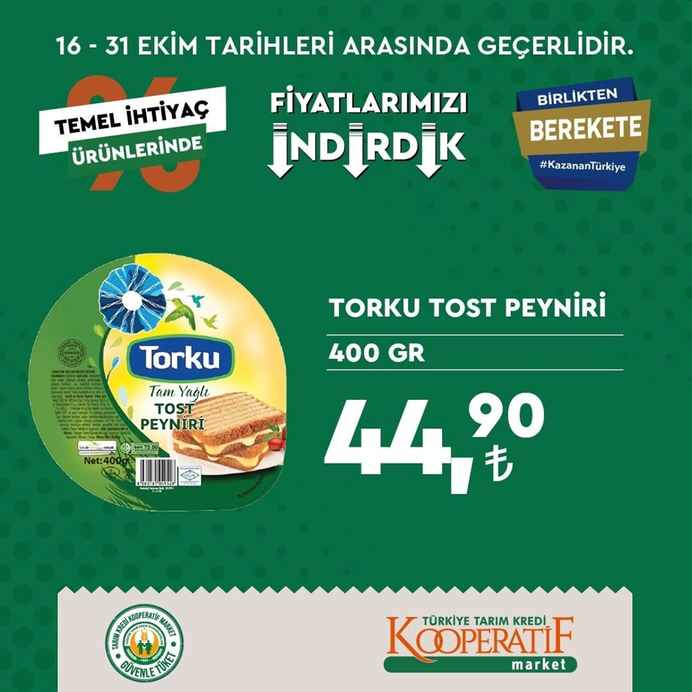 Tarım Kredi Kooperatif Market temel ihtiyaç ürünlerinde büyük indirimler (17-31 Ekim güncel indirimli ürünler kataloğu) - 29