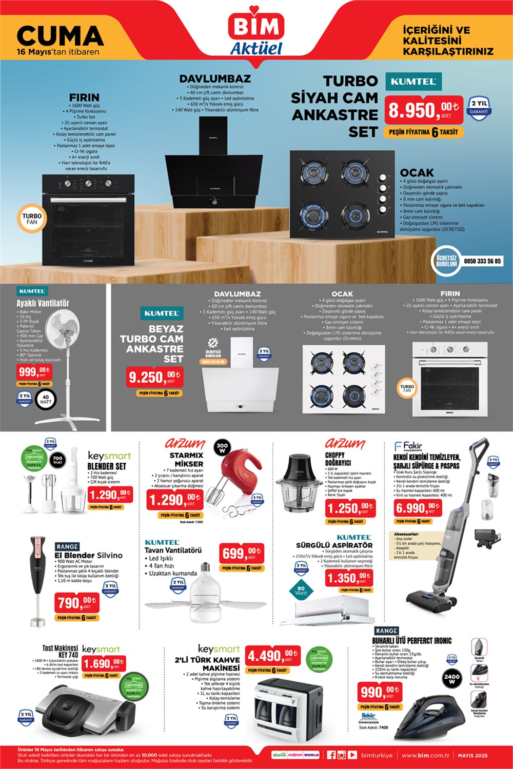 BİM aktüel 13-16 Mayıs: BİM aktüel eserler kataloğunda; vantilatör, 2'li Türk kahve makinesi, elektrikli bisiklet, 25 modül piknik seti yer aldı 75 zUmSkGSkVkaaBdemLKLkAQ