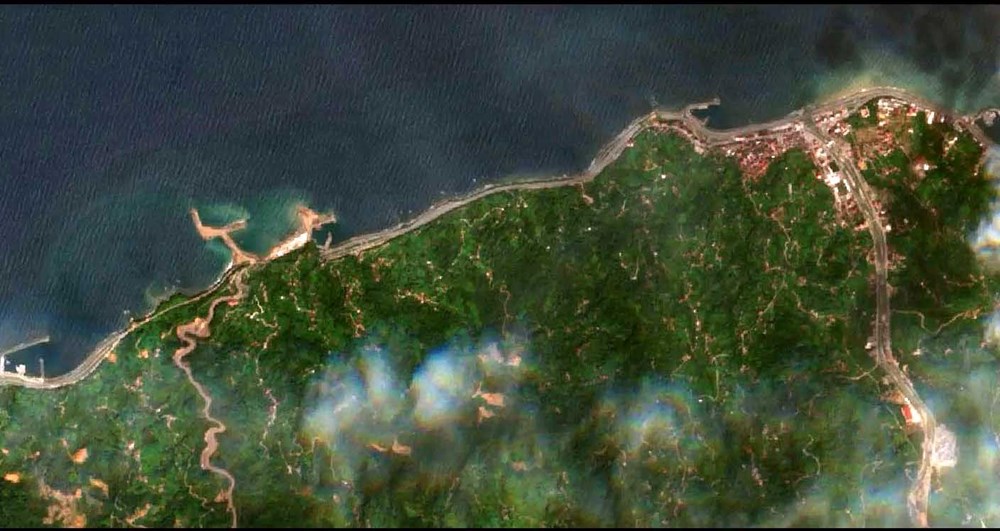 Türkiye yüz ölçümünü değiştiren deniz dolgusu uydu fotoğraflarında - 6