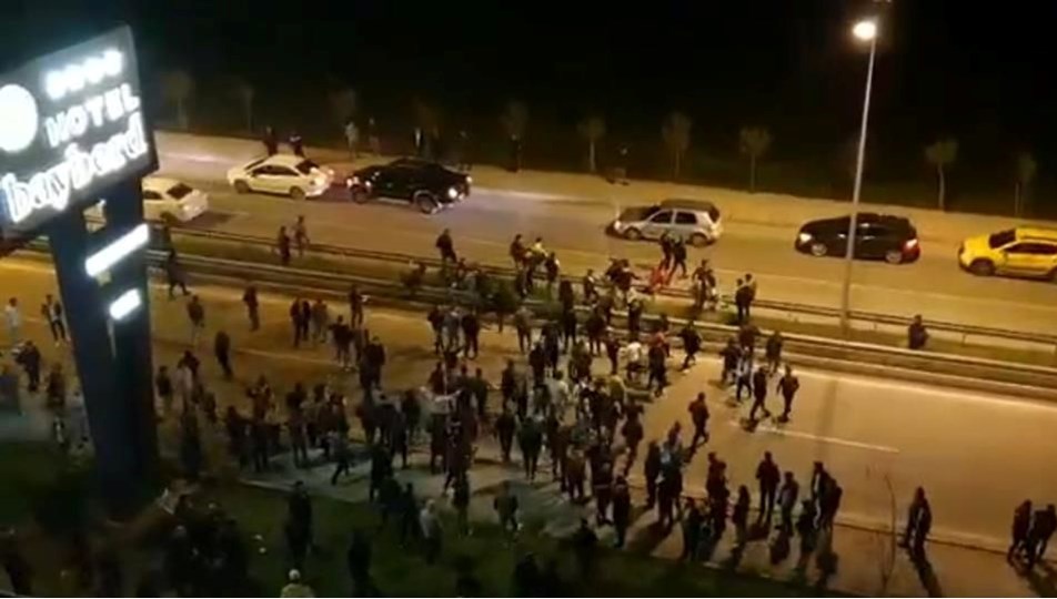 Bayburt'ta Bodrumspor kafilesinin kaldığı otele saldırı