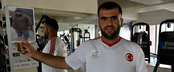 Spor ve diyetle bir yılda 80 kilo verdi