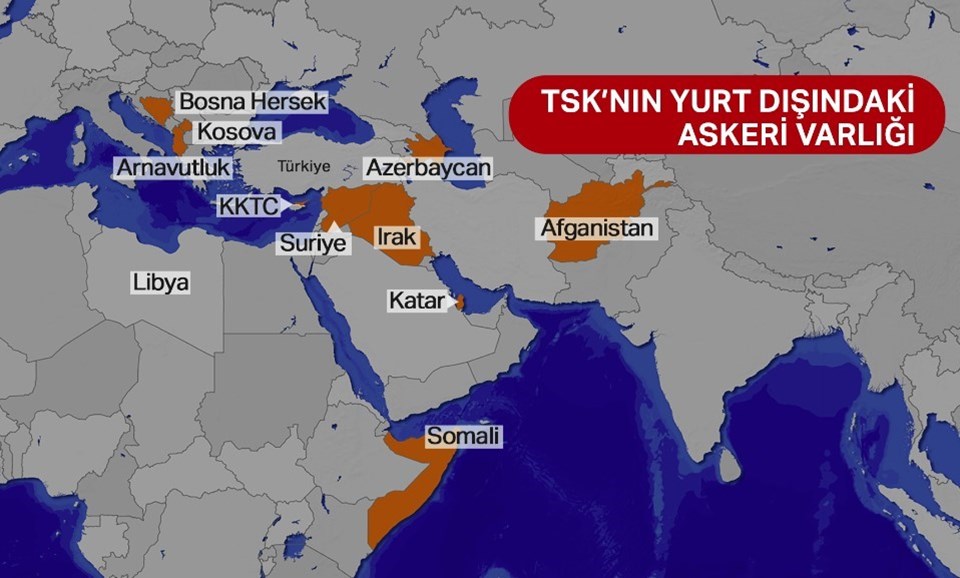 Libya'nın da eklenmesiyle Türk askerinin bulunduğu ülke sayısı 11'e yükselecek.