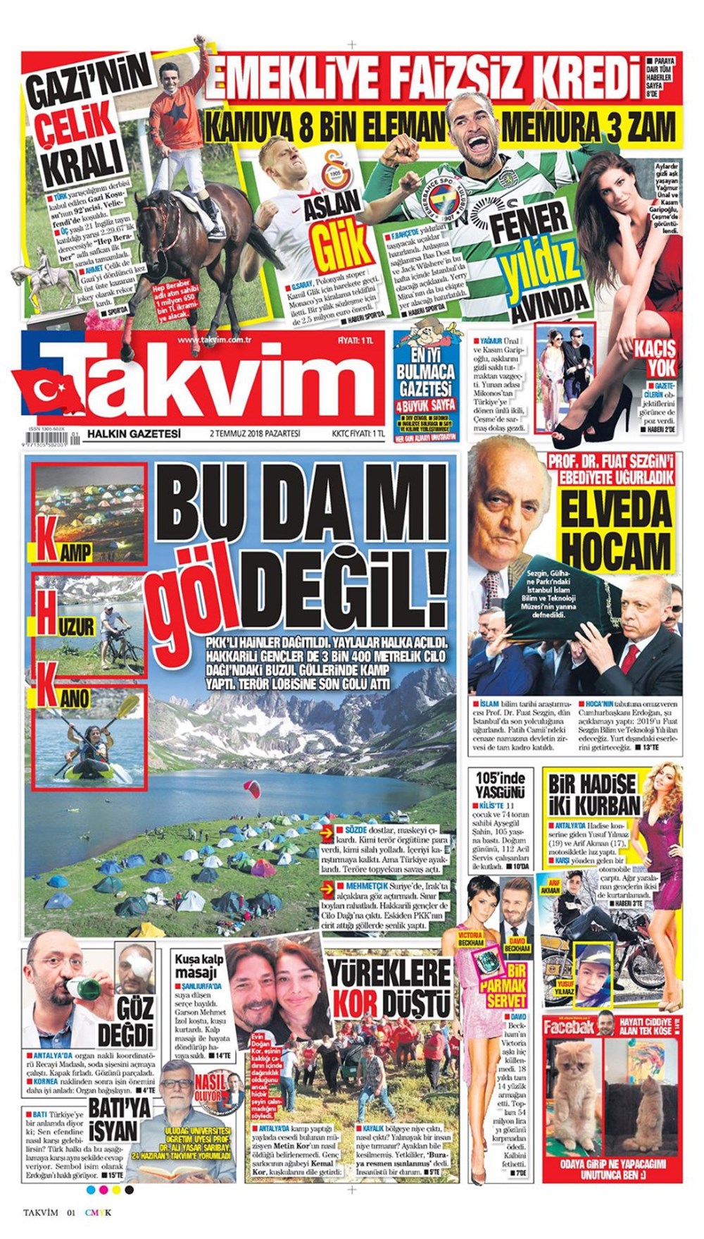 Günün gazete manşetleri 2 Temmuz 2018 Son Dakika Türkiye Haberleri