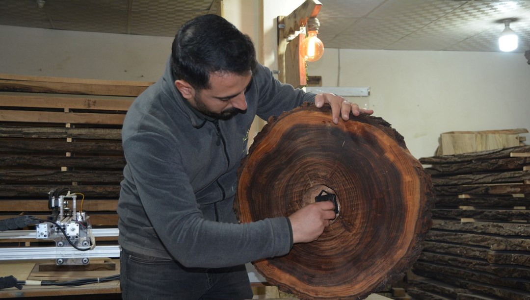 Asırlık ceviz ağaçlarına yeni hayat: Yakmak yerine sanata dönüştürüyor