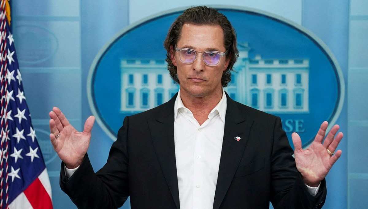 Hollywood yıldızı McConaughey'den Beyaz Saray kürsüsünde 