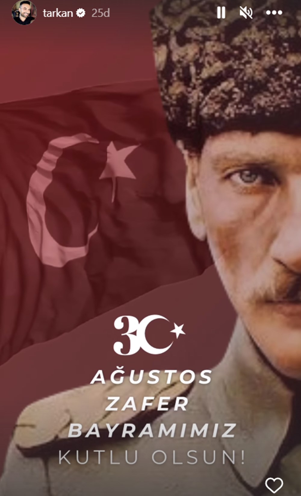 Ünlü isimlerin 30 Ağustos Zafer Bayramı mesajları - 1