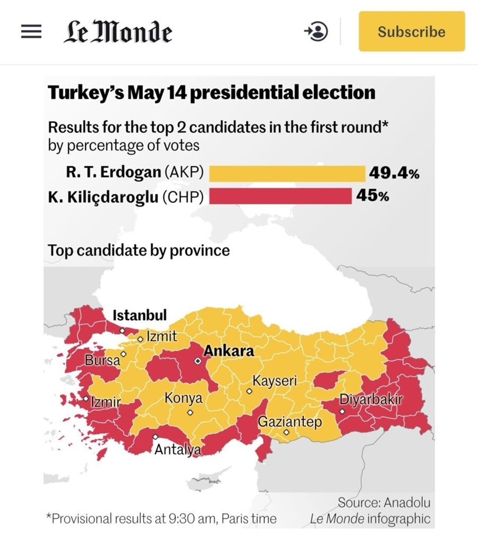 Le Monde, Yunan adalarını Türkiye'ye ekledi: Yunanistan'da tepki - 1