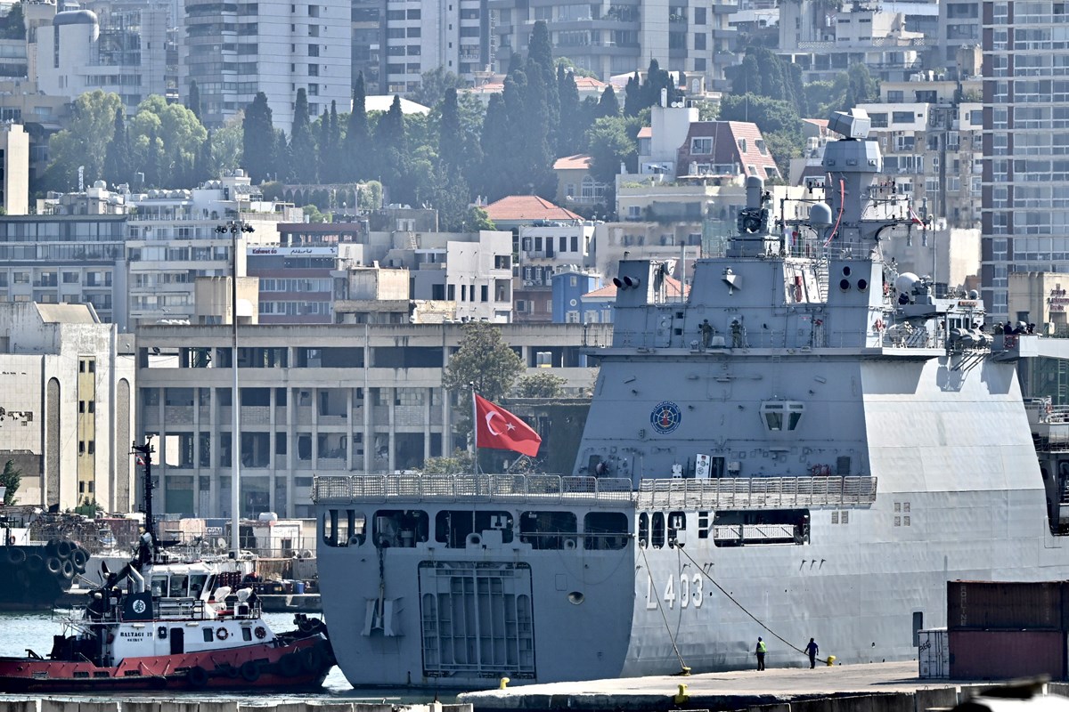 Türk gemisi, Beyrut limanına vardı. Türk gemisi, Beyrut limanına vardı.