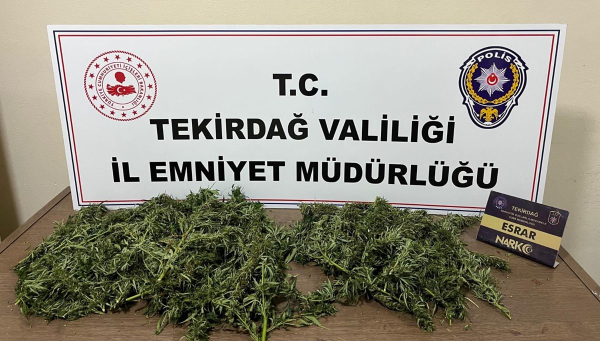 Tekirdağ'da uyuşturucu operasyonu