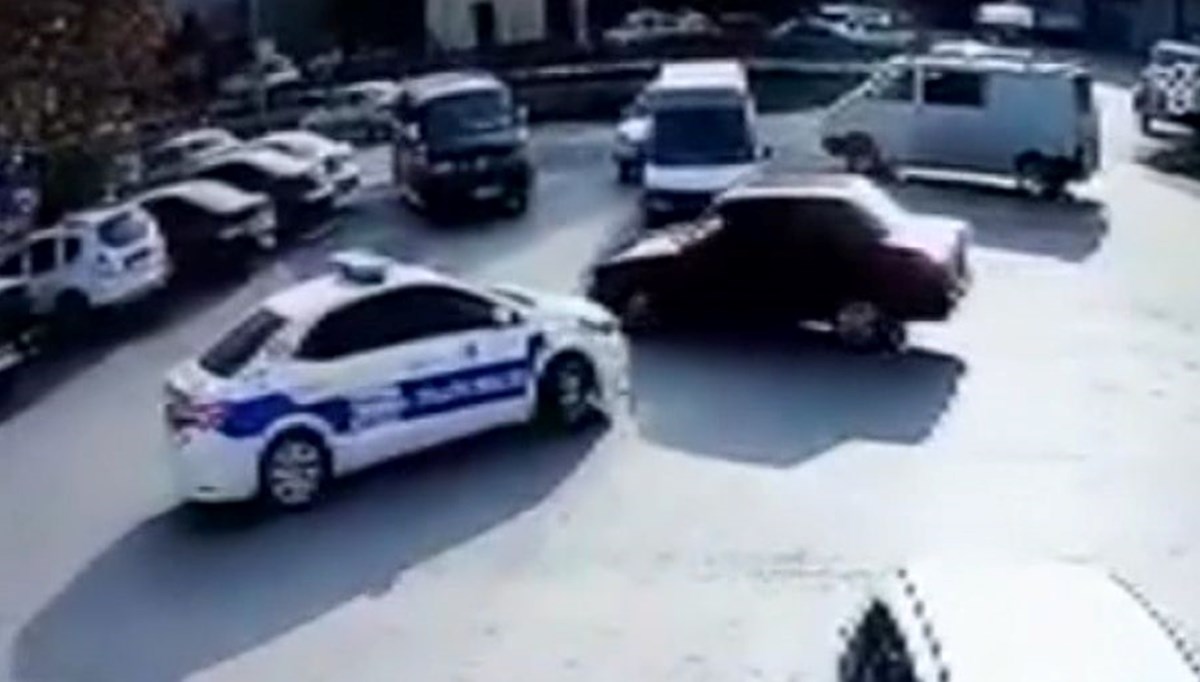 Drift yaparken polise yakalandı