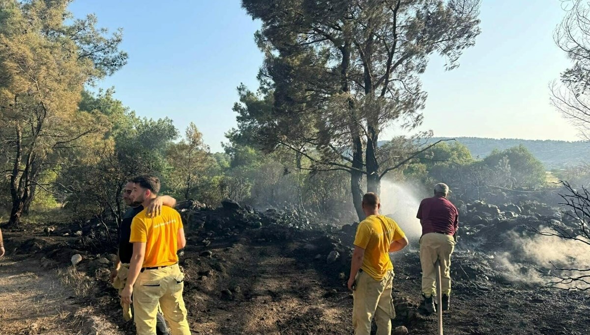 Urla'daki orman yangınının nedeni mangal çıktı
