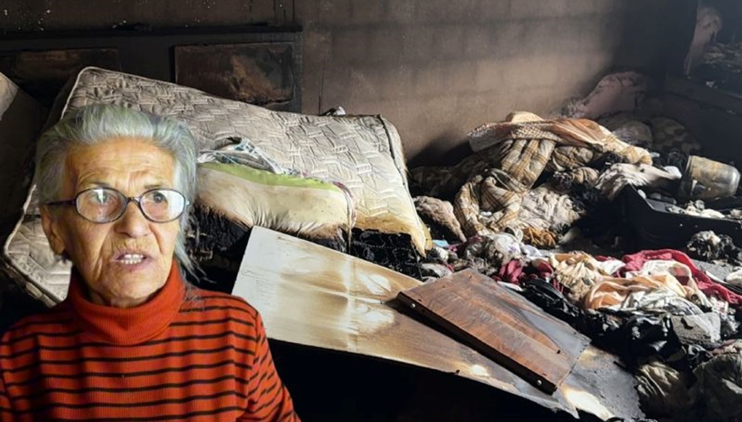 Annesini öldürmek istedi, evi ateşe verdi