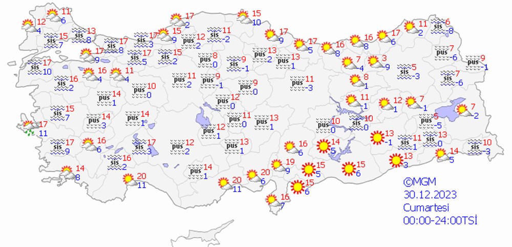 Hafta sonu hava durumu nasıl olacak? (Yılbaşı hava durumu) - 8