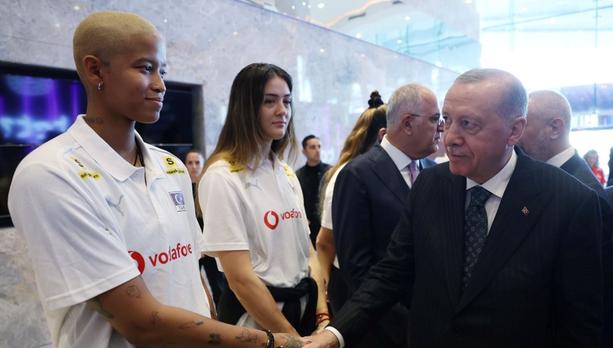 Cumhurbaşkanı Erdoğan, Filenin Sultanları'nı kabul etti