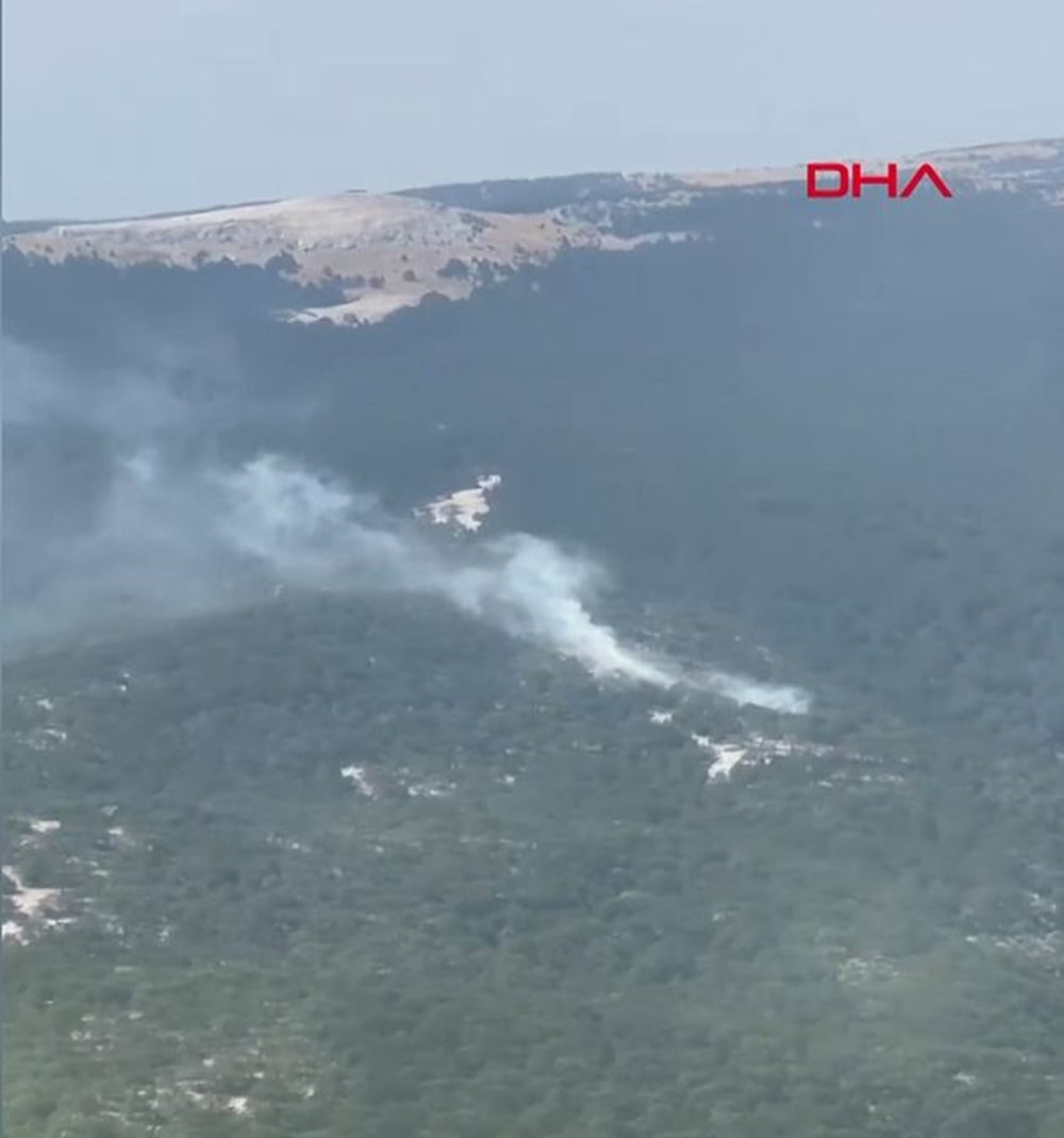 Kazdağları’nda orman yangını: Havadan ve karadan müdahale
ediliyor - 1