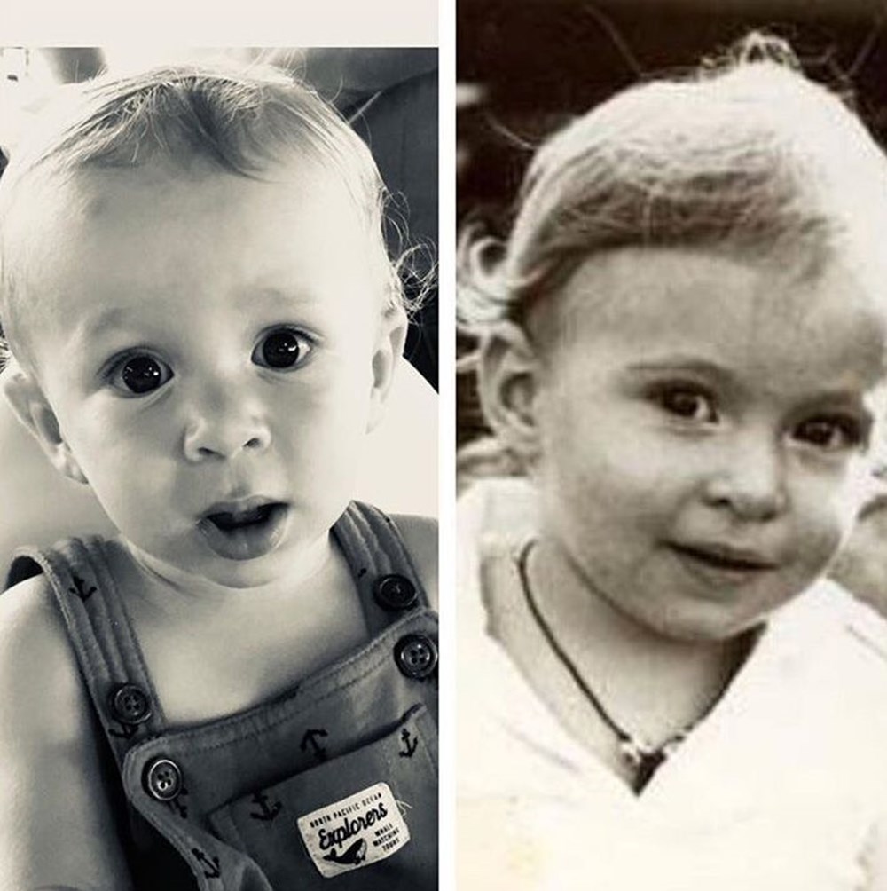 Su Burcu Yazgı Coşkun'dan nostaljik kare (Ünlülerin çocukluk ve gençlik halleri) - 500