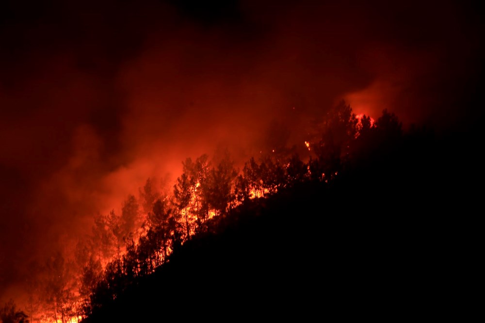 Marmaris'te orman yangını: Alevlerle mücadelede 2. gün - 21